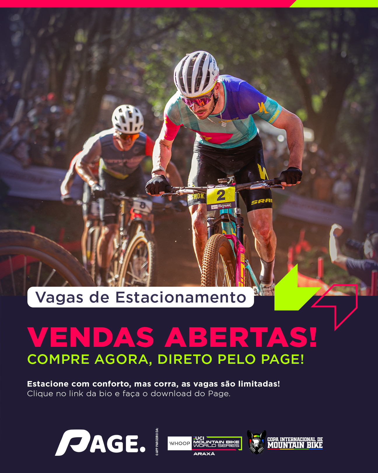 Leia mais sobre o artigo CiMTB e Copa do Mundo têm abertura da venda de estacionamento para eventos em Araxá